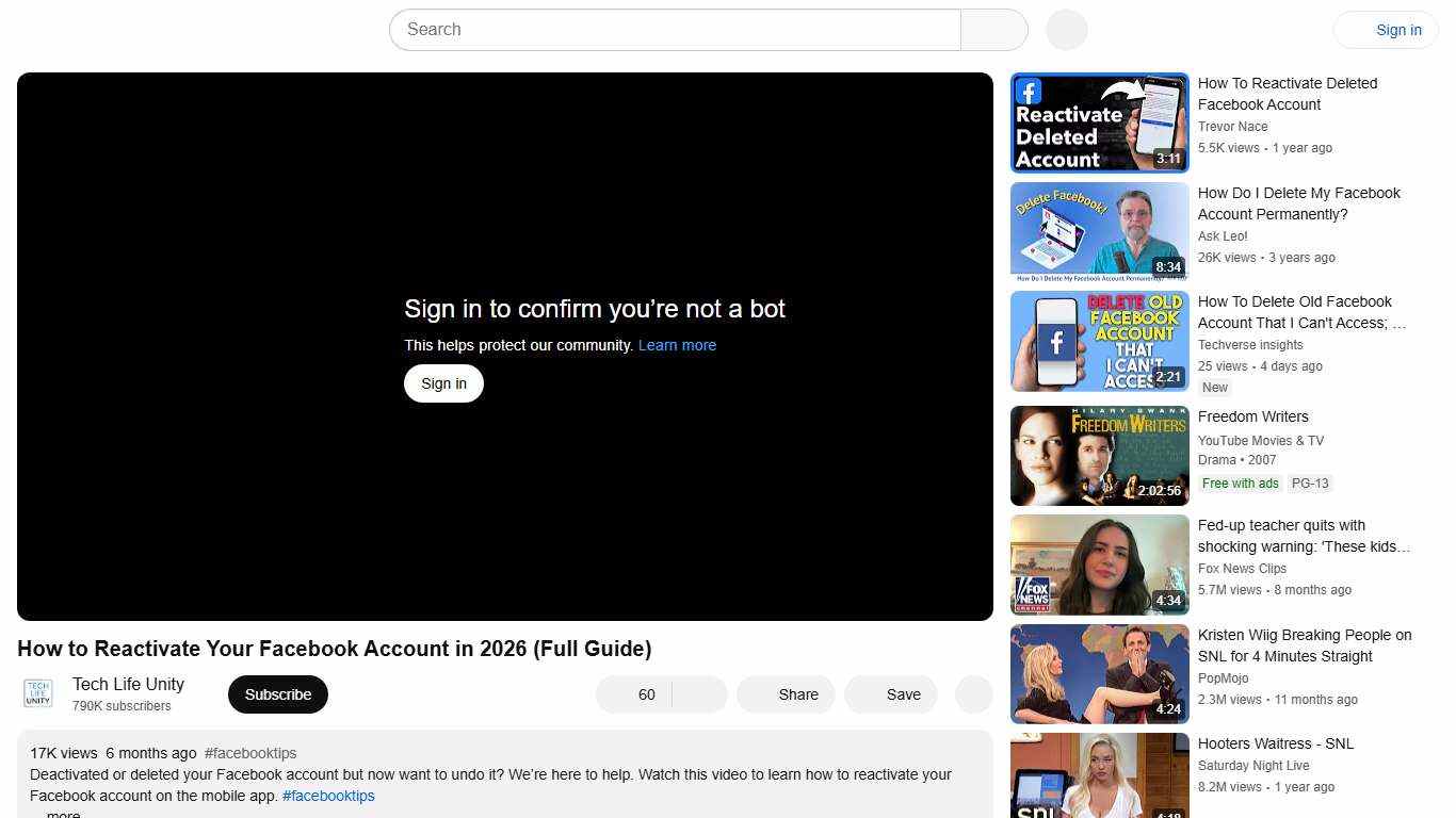 How to Reactivate Your Facebook Account in 2026 (Full Guide) - YouTube