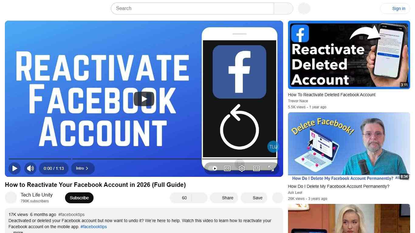 How to Reactivate Your Facebook Account in 2026 (Full Guide) - YouTube